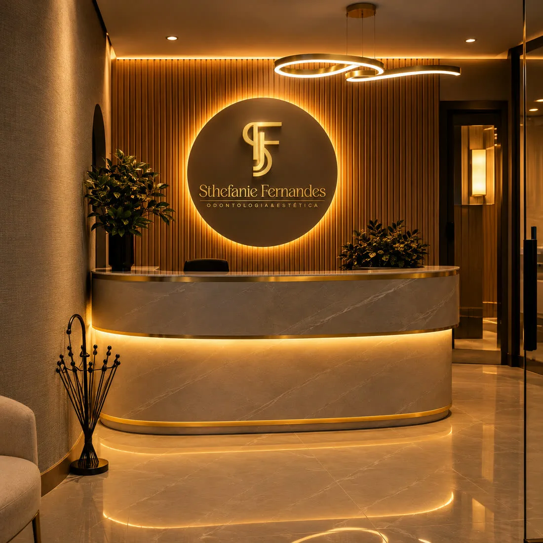 Recepção da Clínica Sthefanie Fernandes